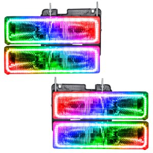 Chevrolet Tahoe Headlight Assemblies - ORACLE Lighting - ColorSHIFT SMD w/o Controller - `95-`00